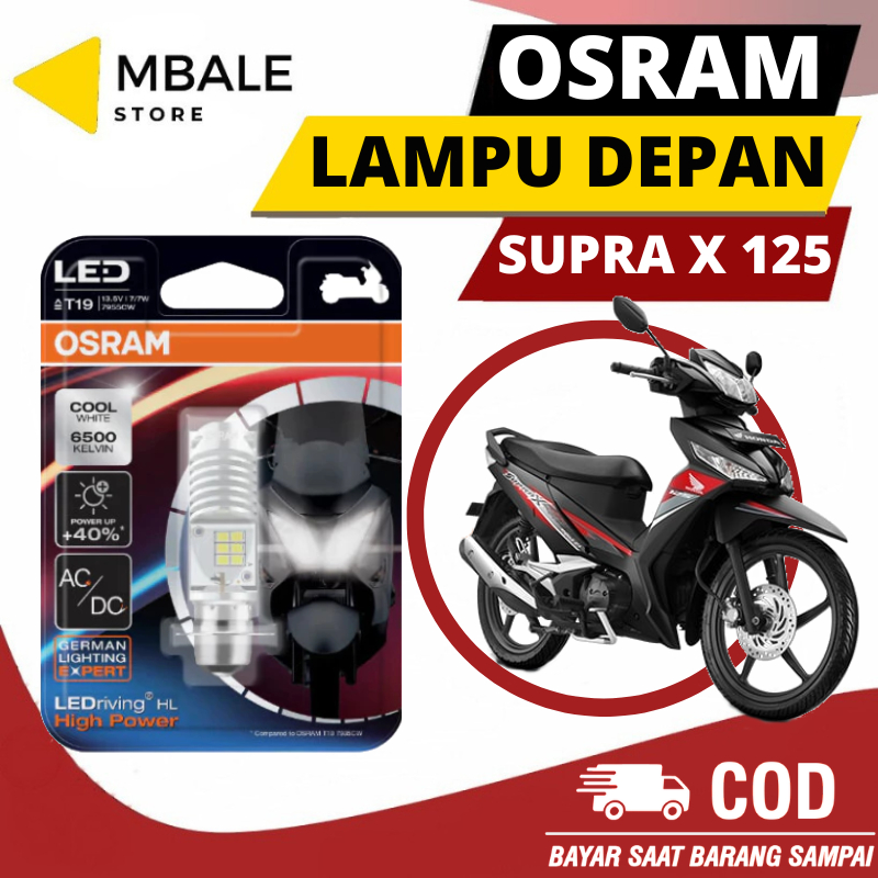 LAMPU DEPAN LED MOTOR SUPRA X 125 ORIGINAL OSRAM BERGARANSI