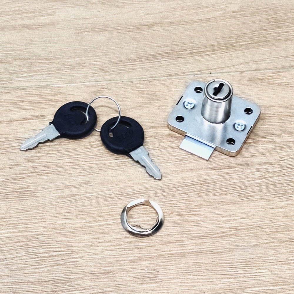 KUNCI LEMARI PLASTIK 16mm Kecil / Kunci Laci 16 MM - 101 / Drawer Lock 16 MM / Kunci Loker 16 MM