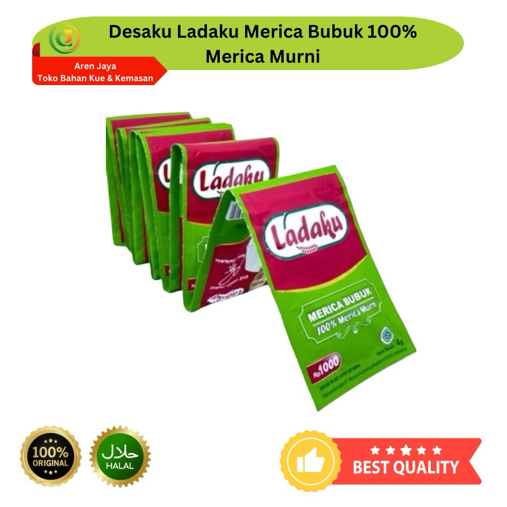 

Desaku Ladaku Merica Bubuk Lada White Pepper Powder 12 Sachet Renceng Original