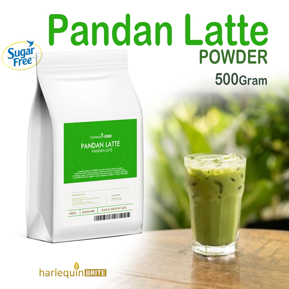 

Brite Pandan Latte powder 500Gram Tanpa Gula