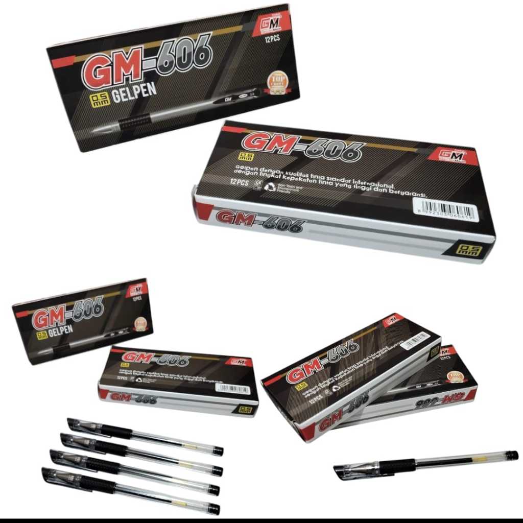 

Pulpen Gel Gm-660 Murah Berkualitas Warna Hitam 1 Pcs Murah