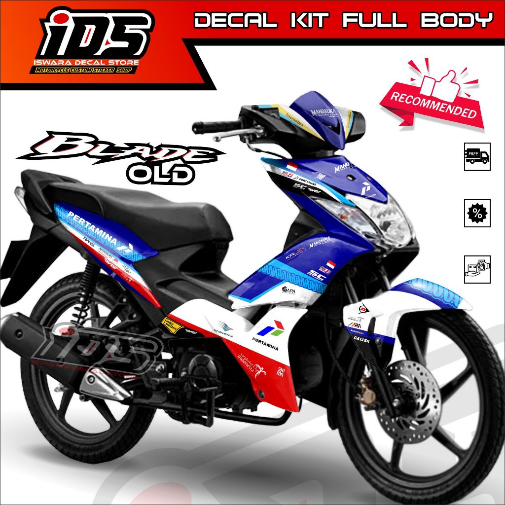 Decal Sticker Blade Old Decal Blade Old Stiker Blade 110 125 Old Full Body OLD Mandalika