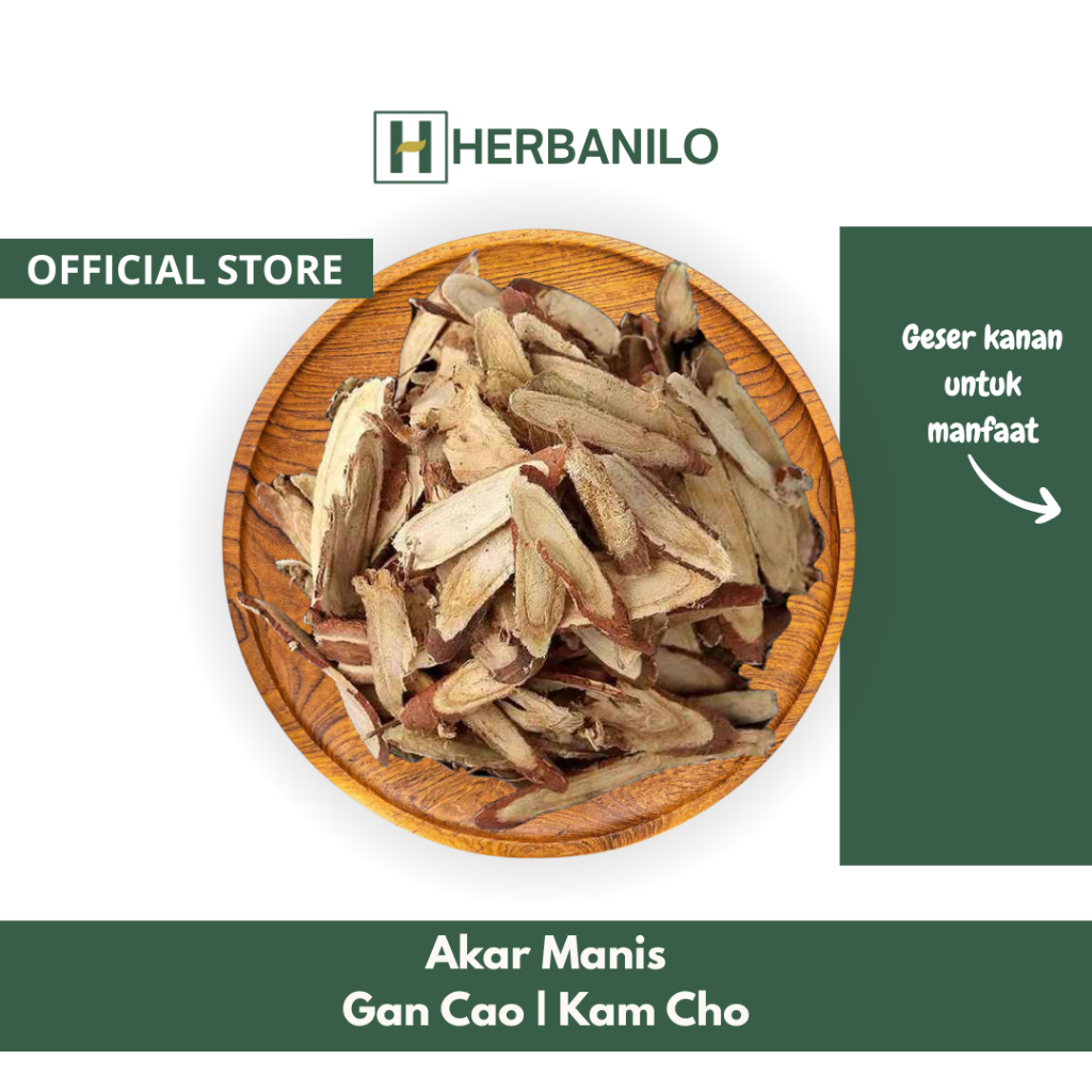 

Herbanilo - Akar Manis / Kam Cho / Gan Cao / Licorice 5 Gram
