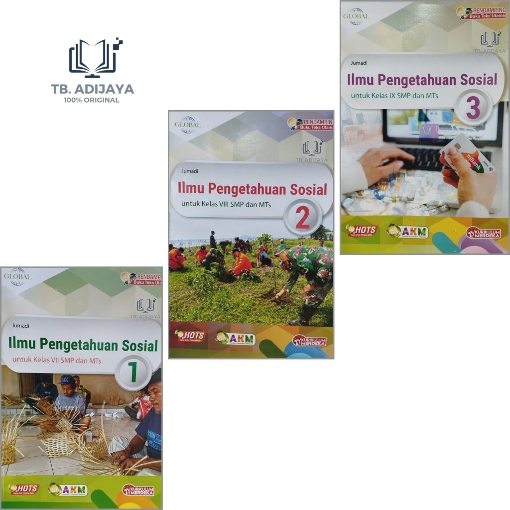 IPS Ilmu Pengetahuan Sosial SMP Kelas 7 8 9 VII VIII IX Kurikulum Merdeka Global Tiga Serangkai