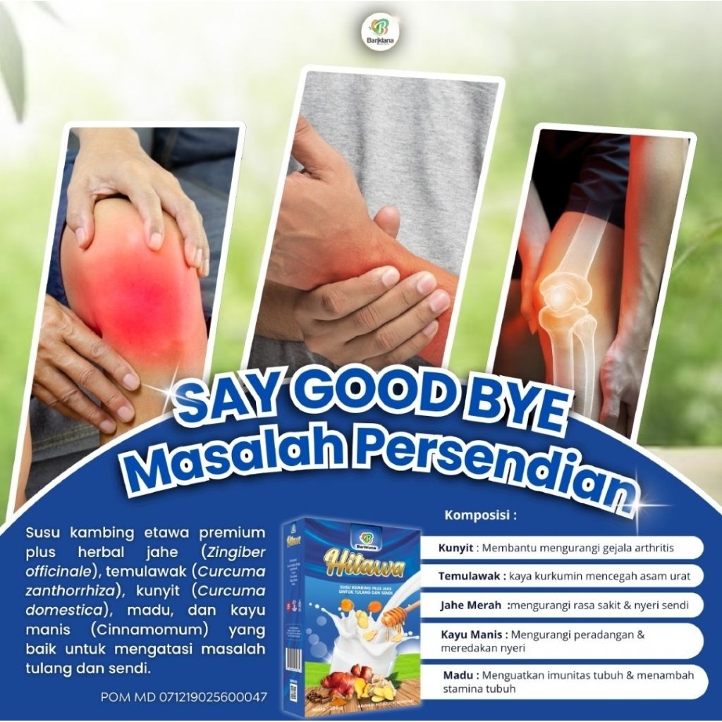 

Hitawa susu kambing plus jahe untuk tulang dan sendi