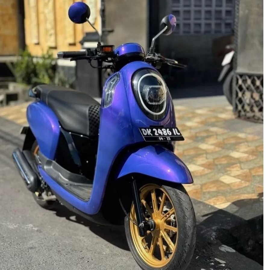 cat warna blue lembayung ungu cat biru lembayung biru cat motor cat mobil cat custom cat automotive 