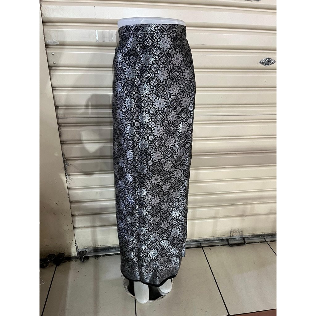 Rok lilit songket Palembang - Rok songket Palembang - Bawahan kebaya - Bawahan kain rok sobek sampin