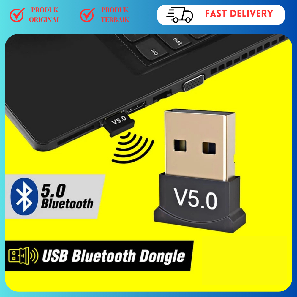 USB Dongle Bluetooth Adaptor 5.0 | PC Laptop Komputer