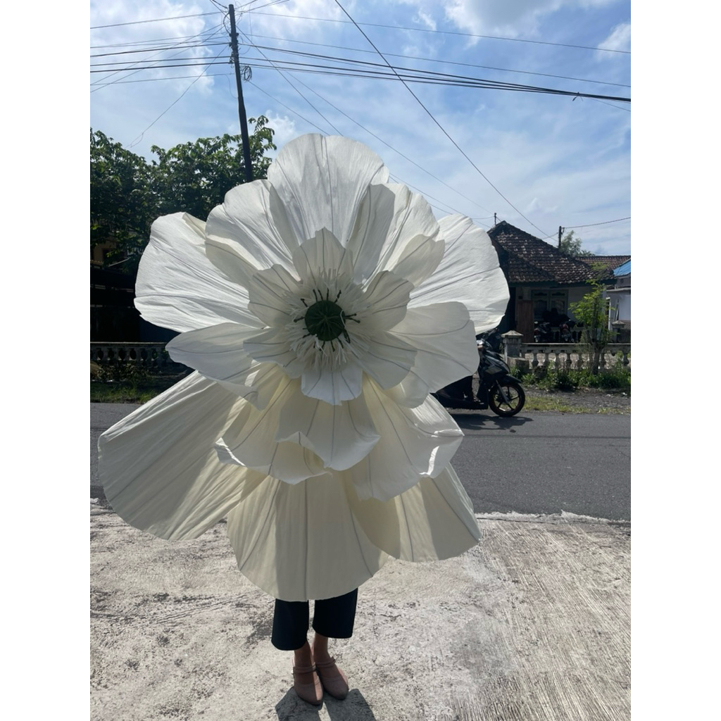 bunga backdrop bunga kertas bunga dekorasi