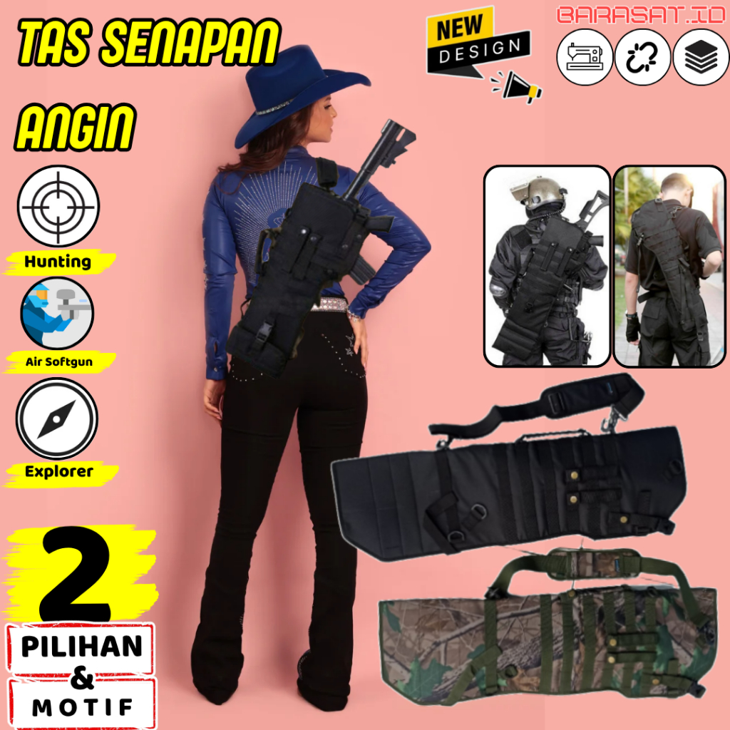 Tas Gejluk PCP Uklik Slempang Bahan tebal Jahitan rapi Kuat Tali bahu empuk Ringkas bisa dilipat