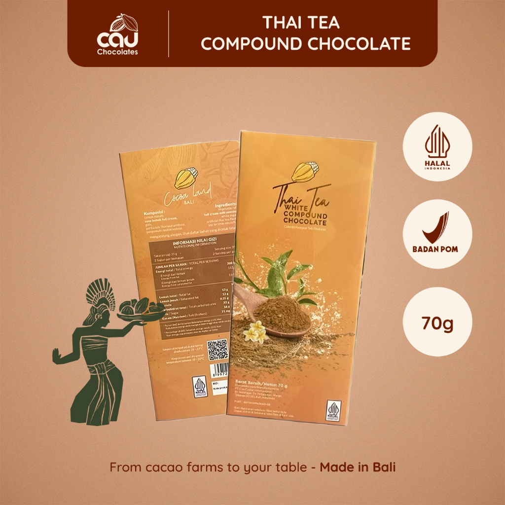 

Cocoa Land - Thai Tea Compound Chocolate – 70 gr