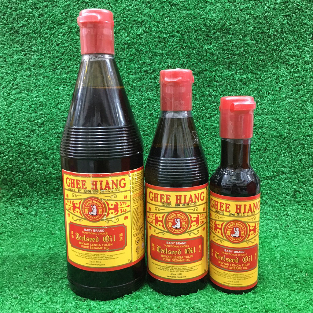 

Ghee Hiang Penang Teelseed Oil Pure Sesame Oil Baby Brand Minyak Wijen Minyak Lenga Tulin Impor Malaysia HALAL