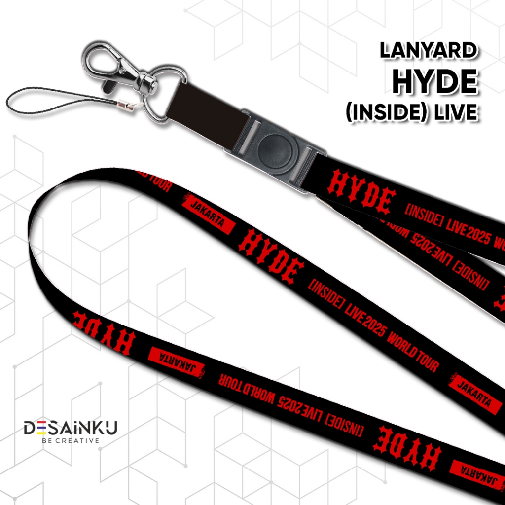 

LANYARD + ID CARD HYDE (INSIDE) 2025 WOLRD TOUR / TALI HP / GANTUNGAN HP HYDE KONSER