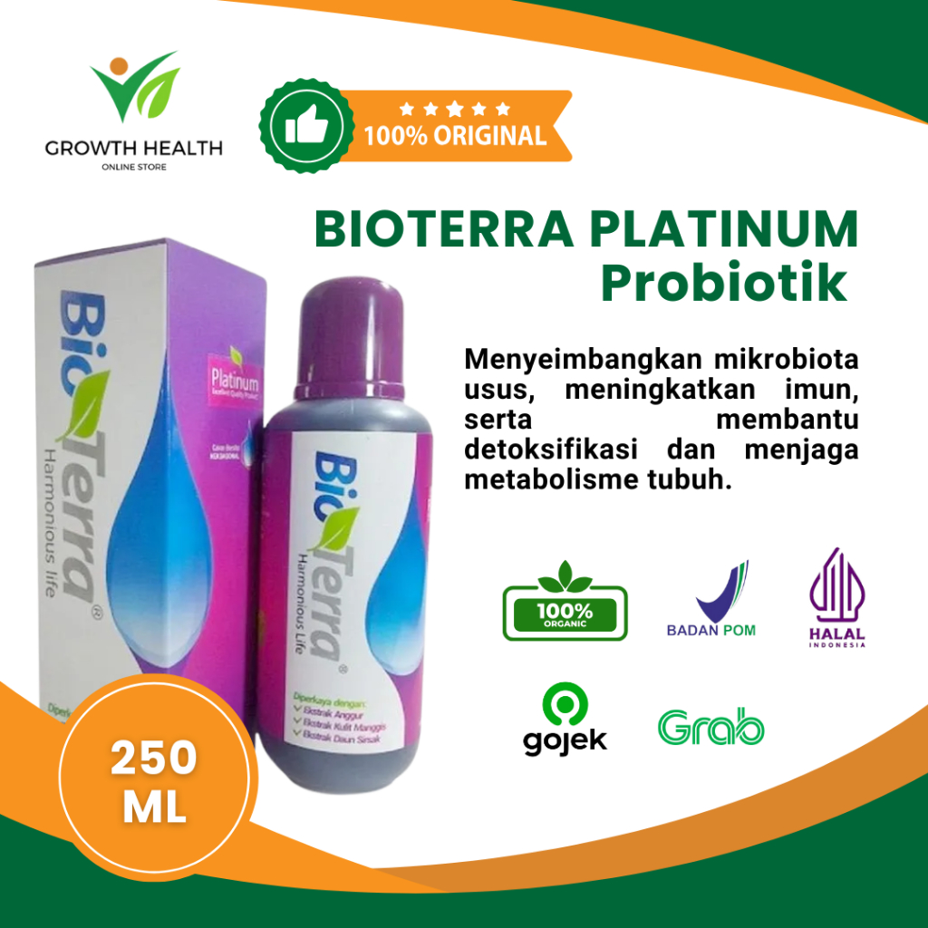 Original BIOTERRA PLATINUM Probiotik Biotera PLATINUM