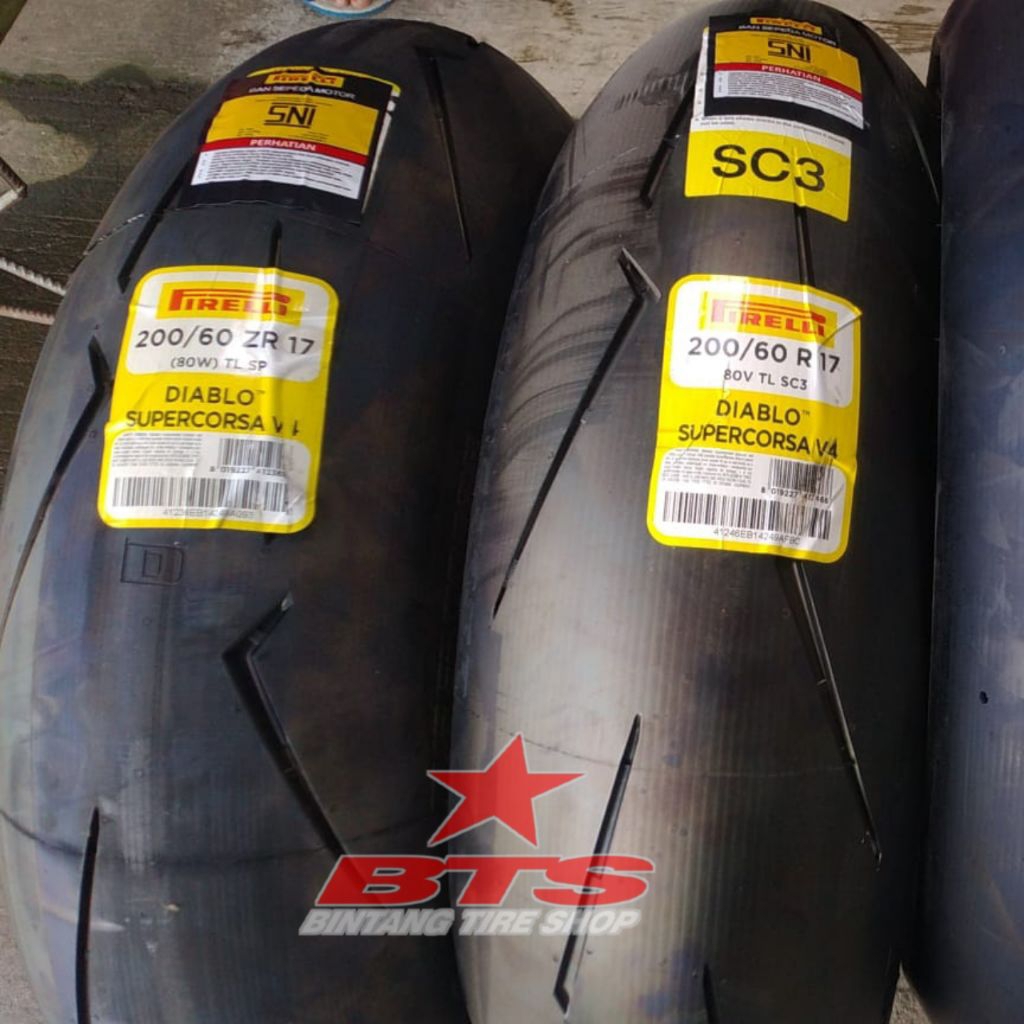 Ban Pirelli 200/55-17 200/60-17 Supercorsa SP SC2 SC3 V4 New Produksi Motif sama Untuk Moge 250Cc Up