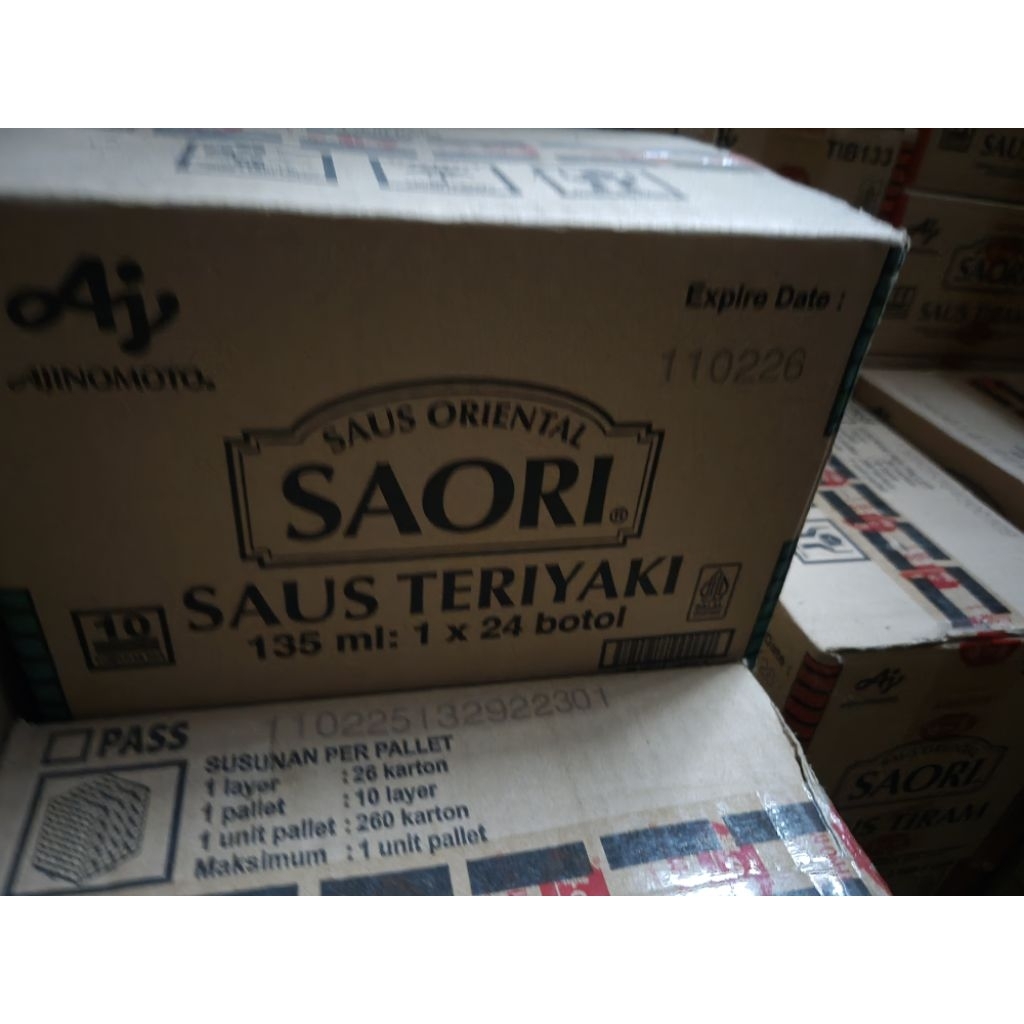 

saori botol 135ml teriyaki & tiram dus