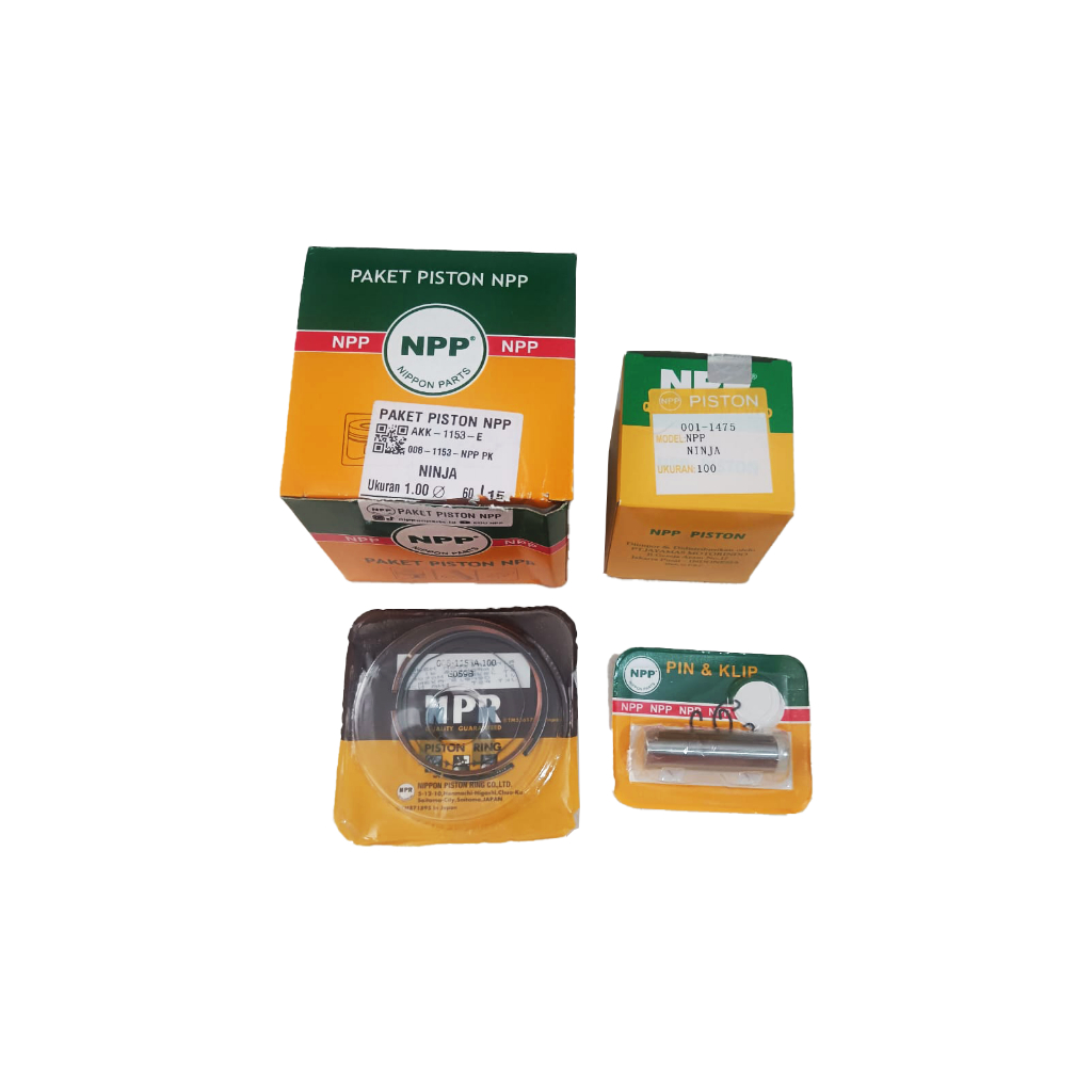 PISTON KIT NINJA NPP SIZE STD 25 50 75 100 SEHER NINJA MERK NPP