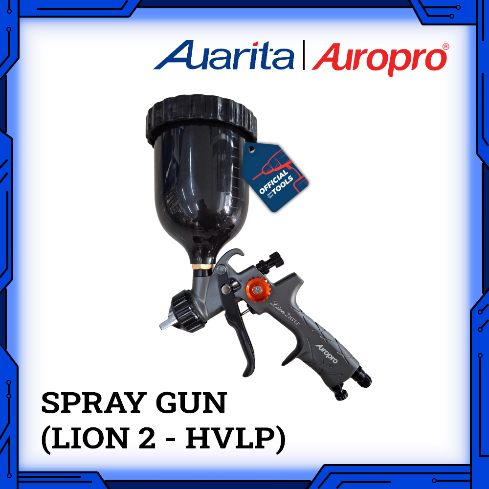 Spraygun Auropro Tabun Atas Auarita Lion 2 Hvlp 1.3mm Original
