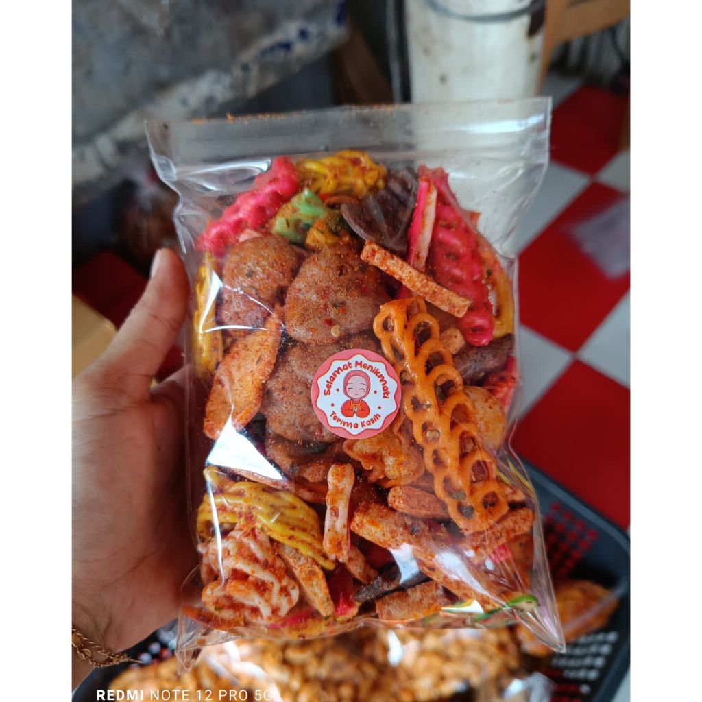 

Kerupuk Seblak Mix Uk 150gr Kemasan