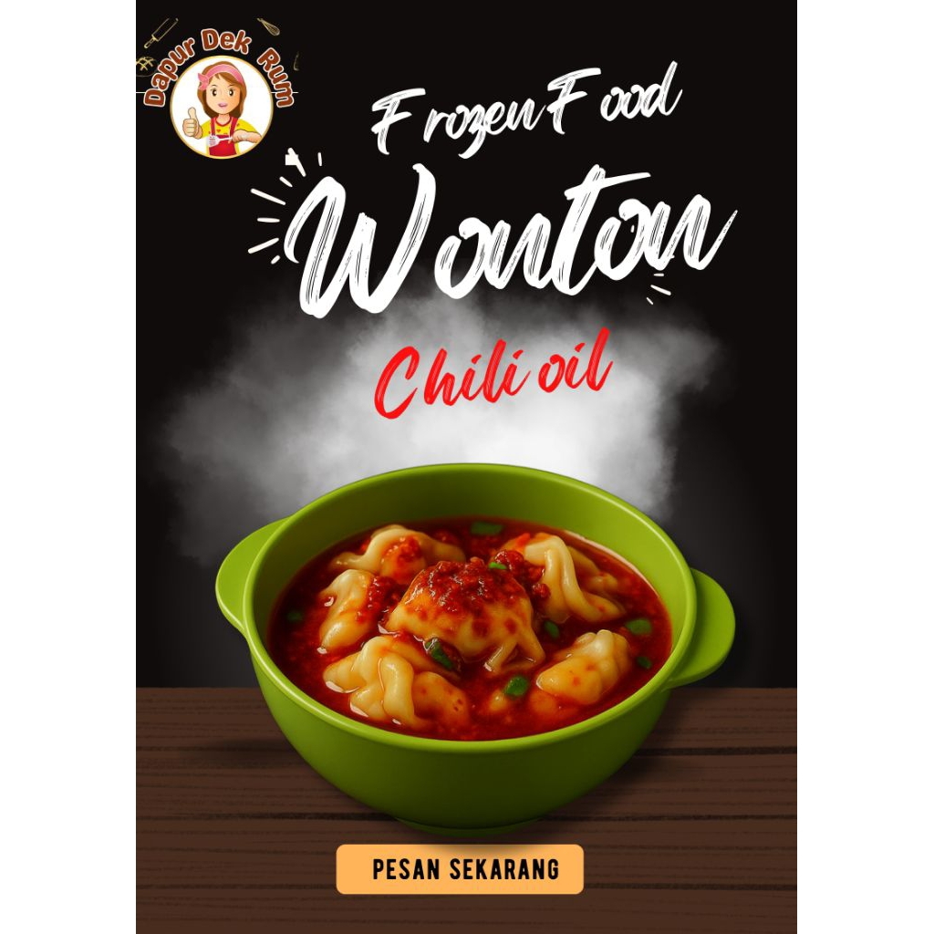 

Wonton chili oil/ pangsit goreng/ pangsit kuah frozen food
