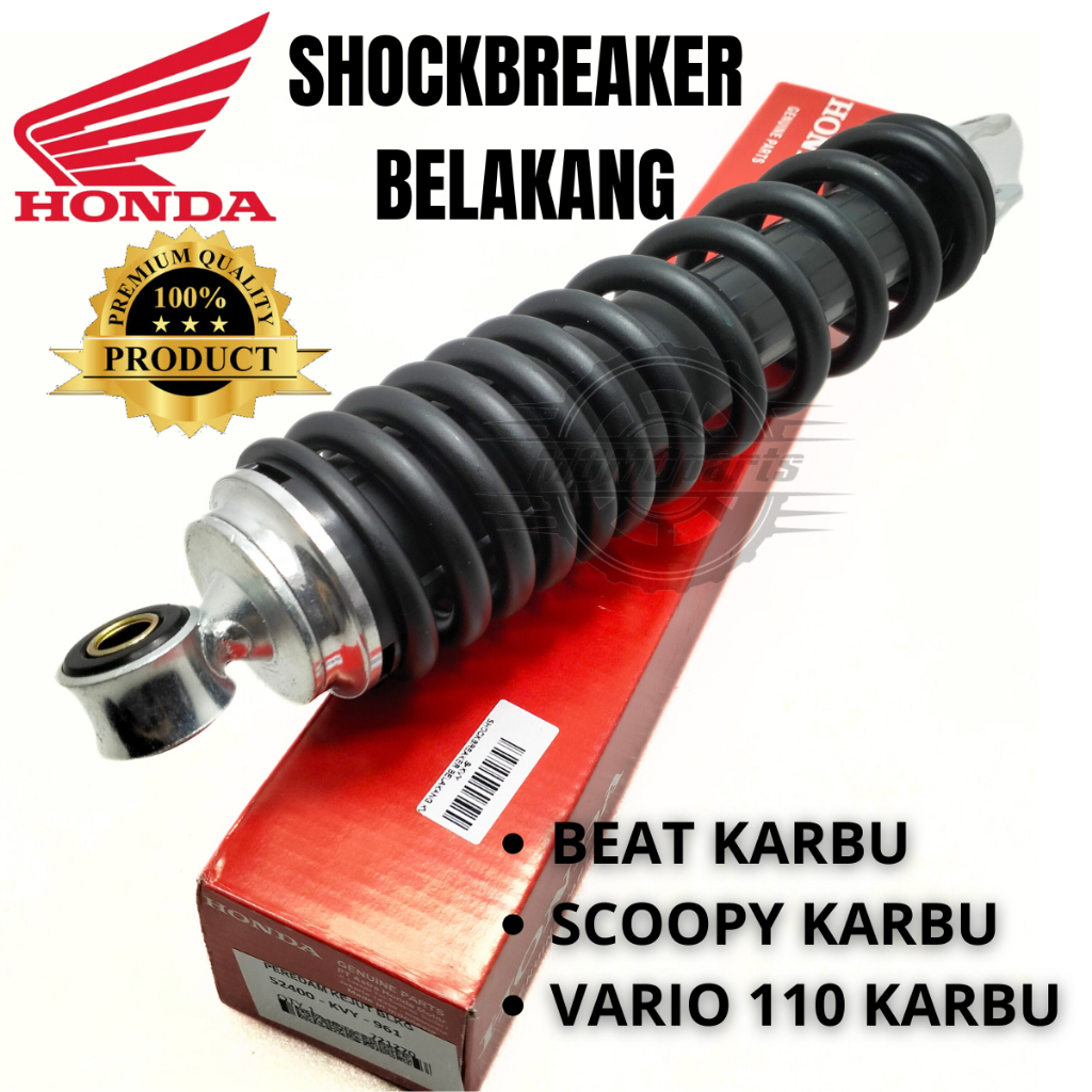 ORIGINAL SHOCKBREAKER BELAKANG UNTUK MOTOR HONDA BEAT KARBU SCOOPY KARBU VARIO 110 KARBU KUALITAS AS