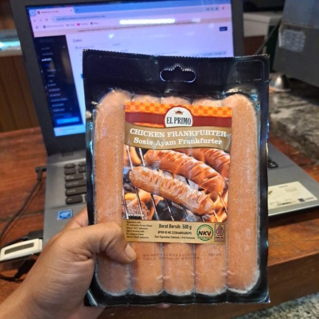 

Elprimo sosis ayam frankfuter/ chicken frankfuter @ 500GR *indoguna