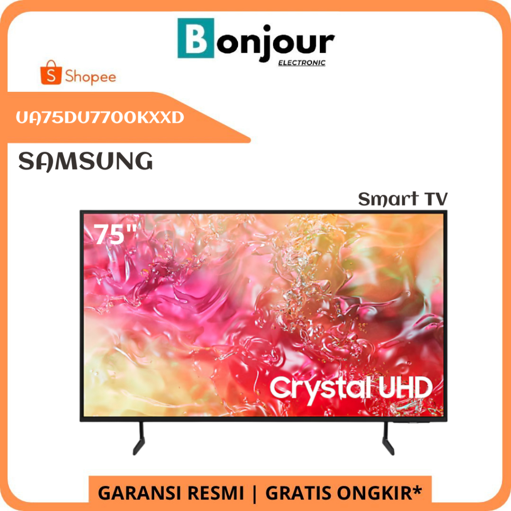 TV Samsung 75DU7700 Crystal UHD Smart TV 75 Inch Samsung Tizen OS 75DU7700