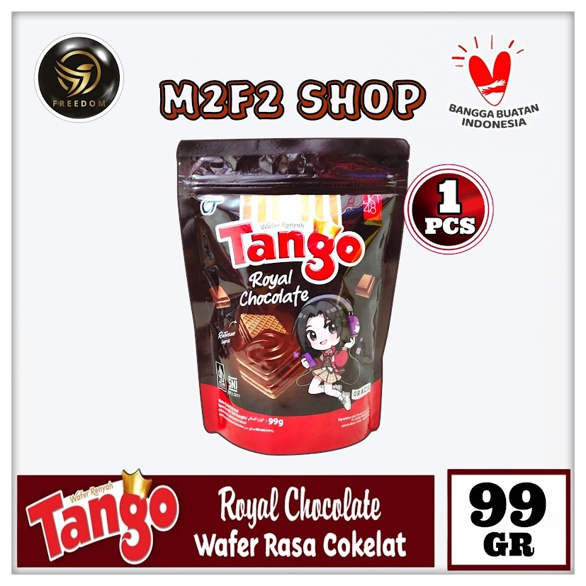 

Tango Wafer Royal Chocolate BITE SIZE | Krim Cokelat Pouch - 99 gr (Kemasan Satuan)