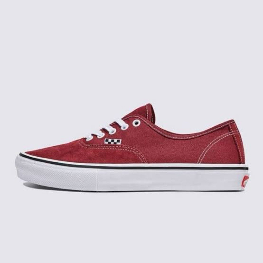Vans Skate Authentic Burgundy White