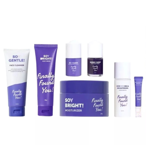 FINALLY FOUND YOU SOY GENTLE FACE CLEANSER || MOISTURIZER ||  ESSENCE BOOSTER ||  EYE & FACE CREAM 2