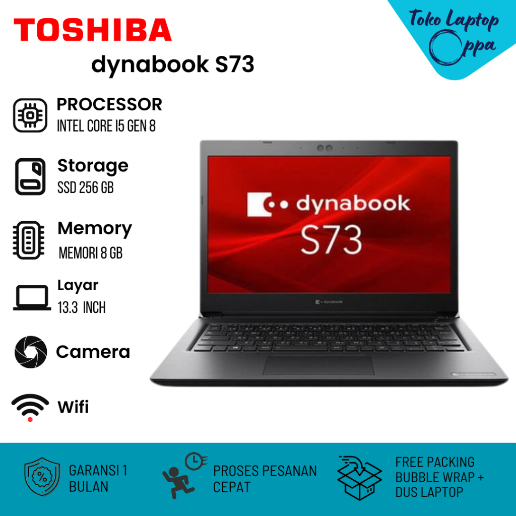 Laptop Like New Toshiba Dynabook S73 Core i5 Original Bergaransi