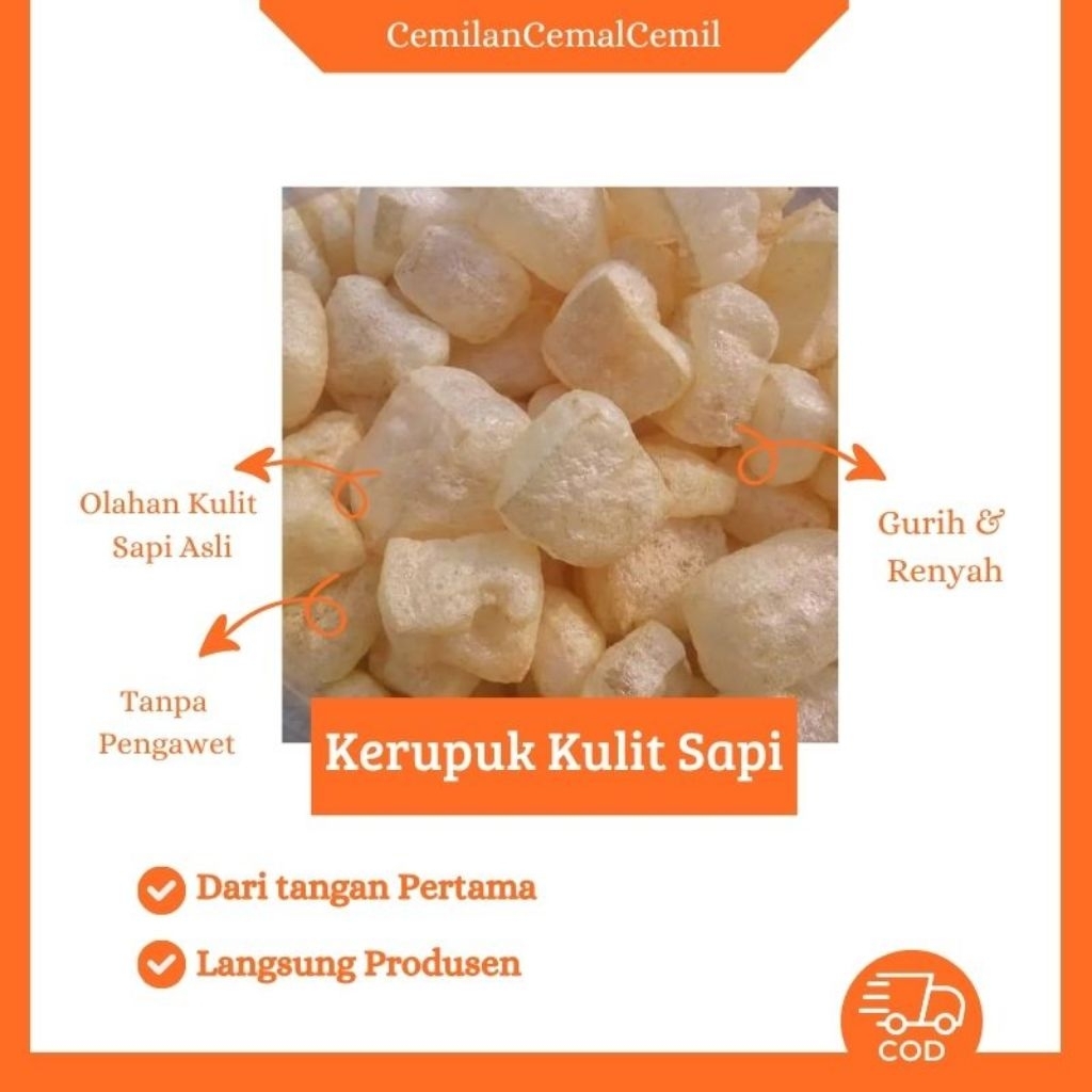

Rambak Sapi/Kerupuk Kulit/ Rambak Kulit Sapi/Rambak Sapi khas Solo/Rambak Kulit Sapi Solo