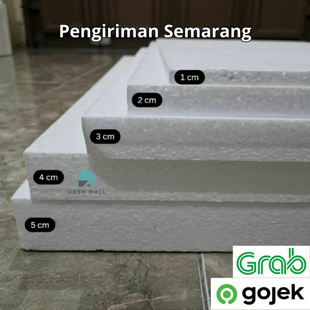 

Sterofoam Lembaran 0.5x1 meter Tebal 1 2 3 4 5 cm / Styrofoam Lembaran 50 x 100 cm