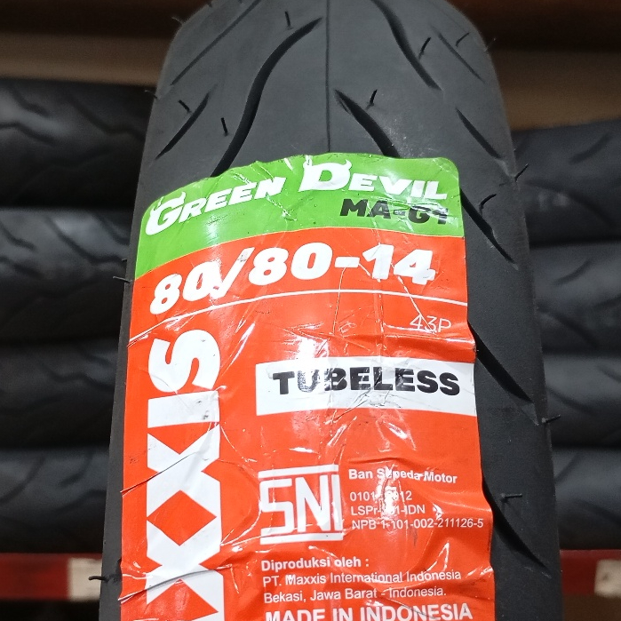 BAN TUBELESS MAXXIS GREEN DEVIL MA-G1 80/80-14 VARIO BEAT MIO