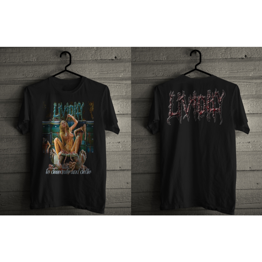 Kaos Lengan Pendek Hitam Lividity