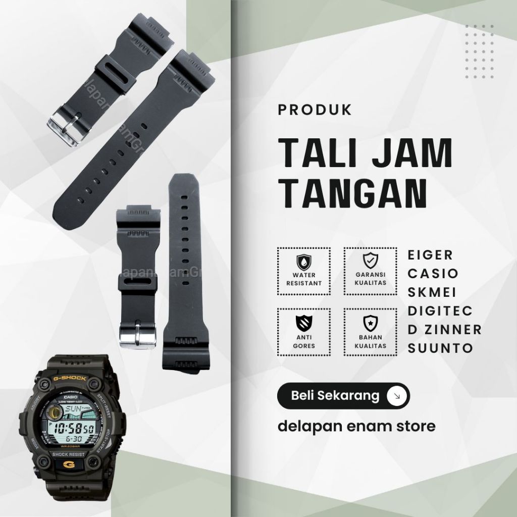 Strap Tali Jam Tangan Casio G7900 G-7900 G 7900