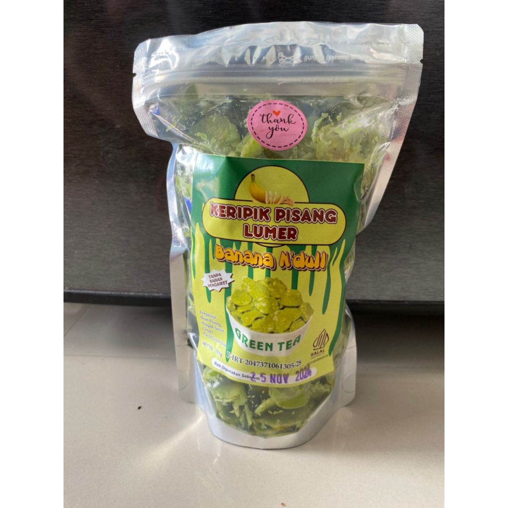 

KERIPIK PISANG LUMER GREENTEA