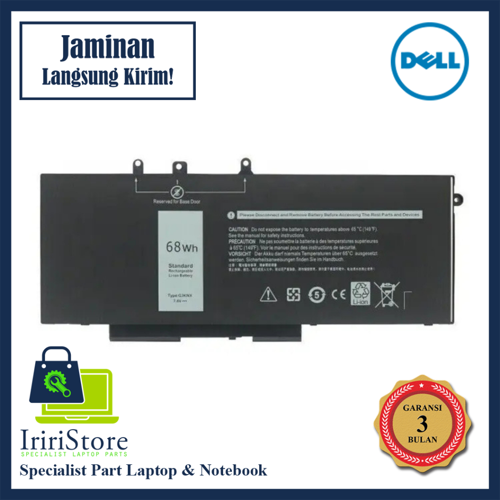 Baterai Original Laptop Dell Latitude 5491 5591