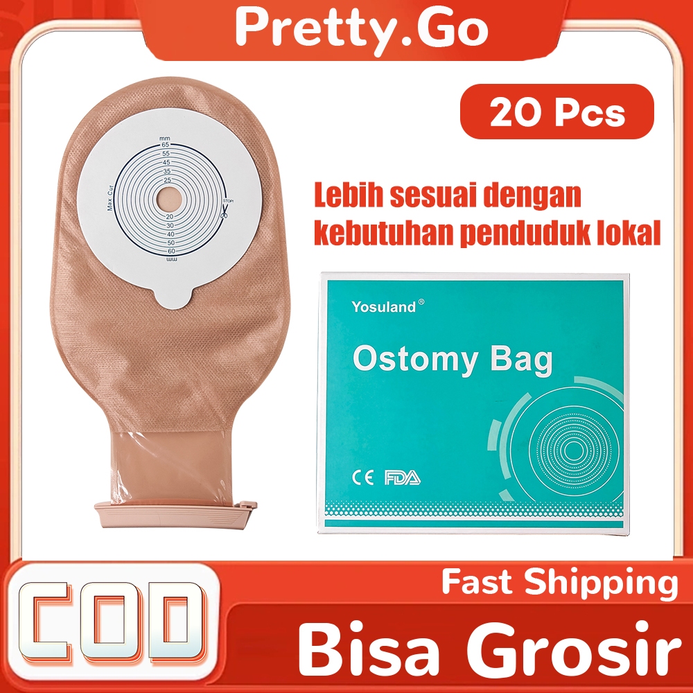20pcs Kantong Colostomi Colostomy Bag Dewasa Colostomy Bag