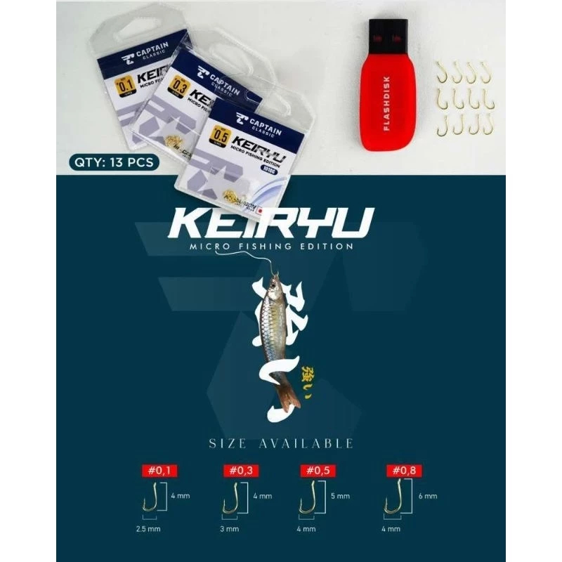 KAIL CAPTAIN CLASSIC KEIRYU 1010G | KAIL MICROFISHING WARNA EMAS