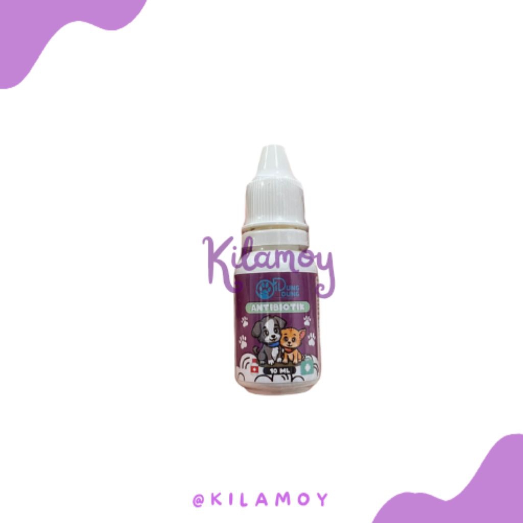 DUNGDUNG Obat Antibiotik Kucing & Anjing 10ml