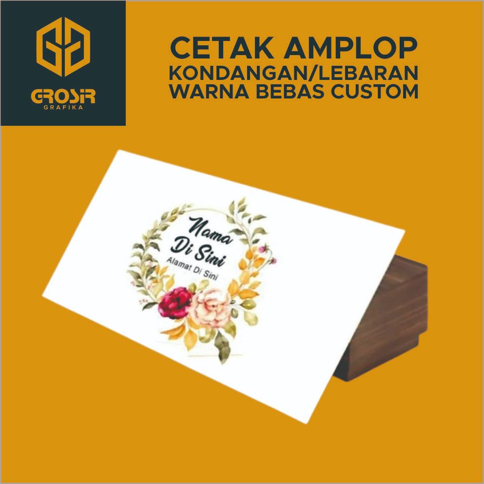 

Amplop custom kondangan/lebaran dll