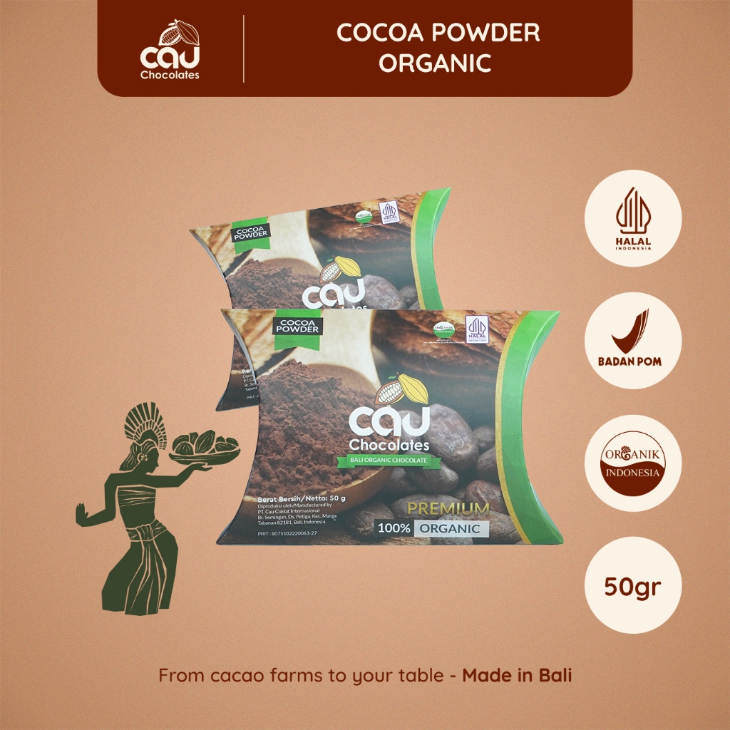 

CAU CHOCOLATES - Cocoa Powder Organic / Coklat Bubuk Organik 50gr