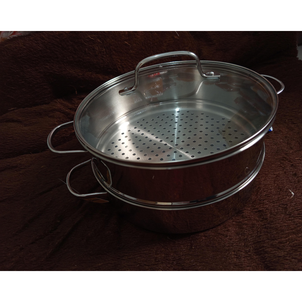 Bima Wok & Steamer My Choice 30cm Minor Deffect Stainless Steel 304
