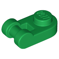 Lego 26047 part Plate, Round 1 x 1 with Bar Handle green