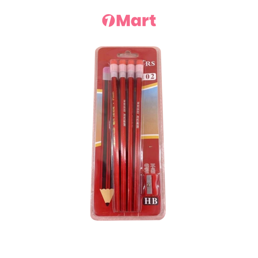 

1MART Pensil HB dengan Penghapus & Rautan