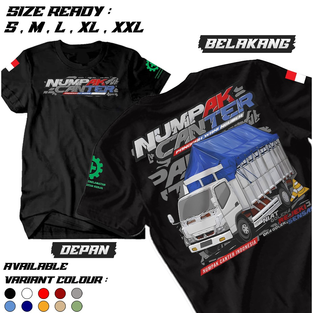 mmmkaos - Kaos Truck Numpak Canter - Kaos Truck Cabe Laok - Kaos Pria Wanita - Kaos Murah - Baju Dis
