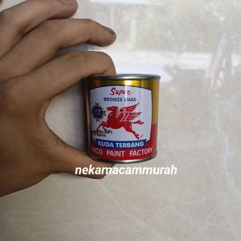 

Cat Cap Kuda Terbang Bronze EMAS Asli