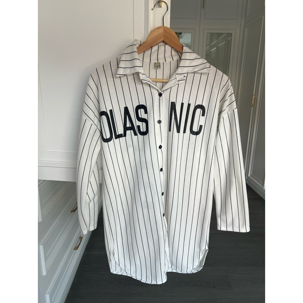 preloved kemeja panjang/dress putih allsize