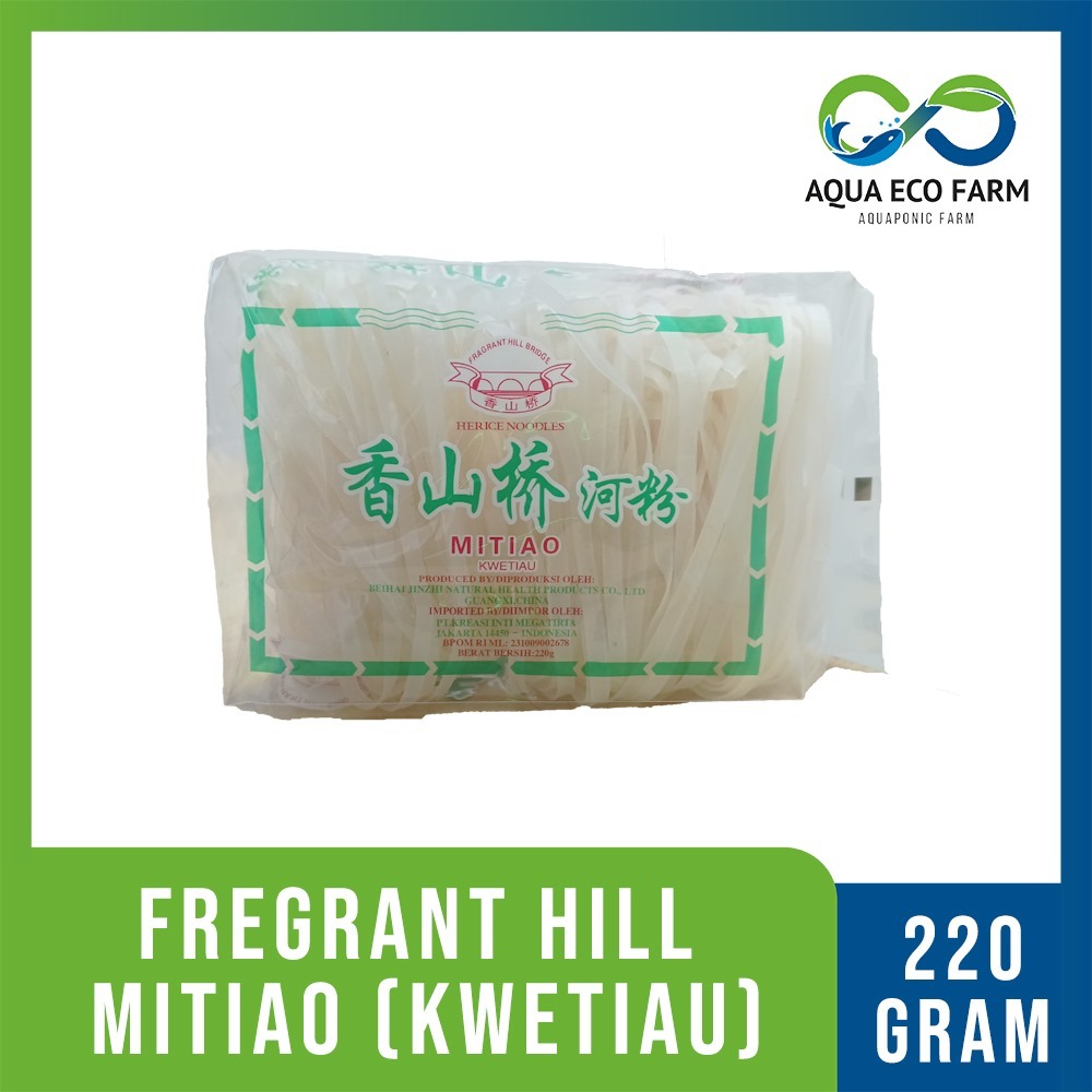 

[AquaEcoFarm] Herice Noodles Mitiao Kwe Tiao (KWETIAU) Fregrant Hill – Kwetiau Kering Premium, Tekstur Kenyal & Lezat